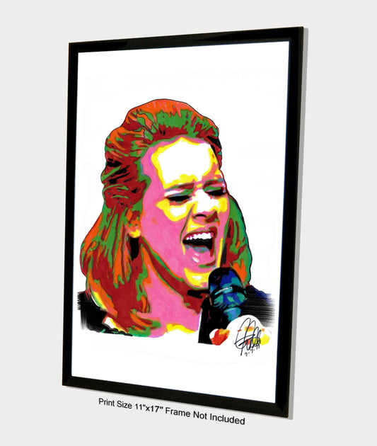 Adele Singer Pop Soul Blues Music Poster Print Wall Art 11x17