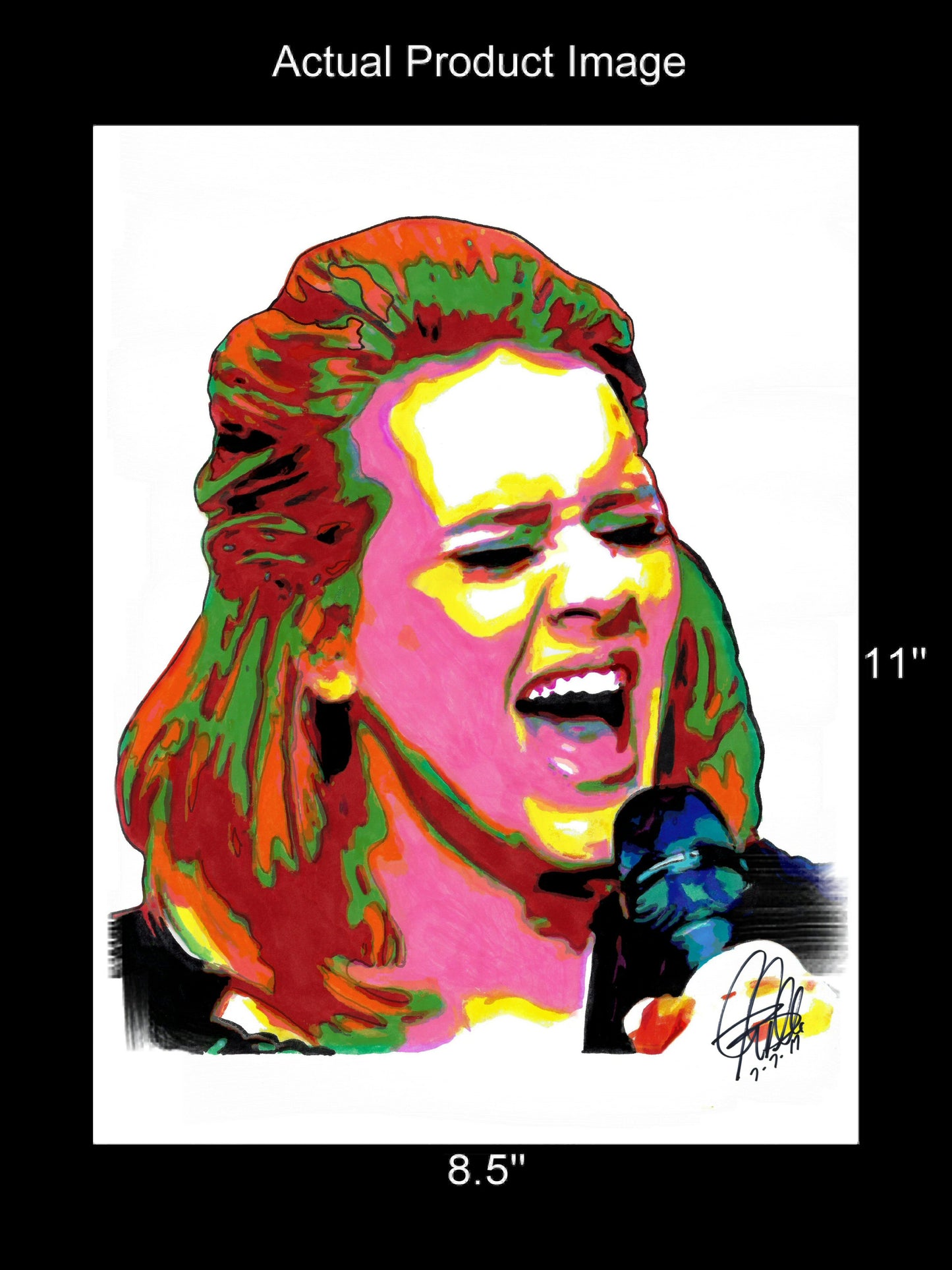 Adele Singer Pop Soul Blues Music Poster Print Wall Art 8.5x11