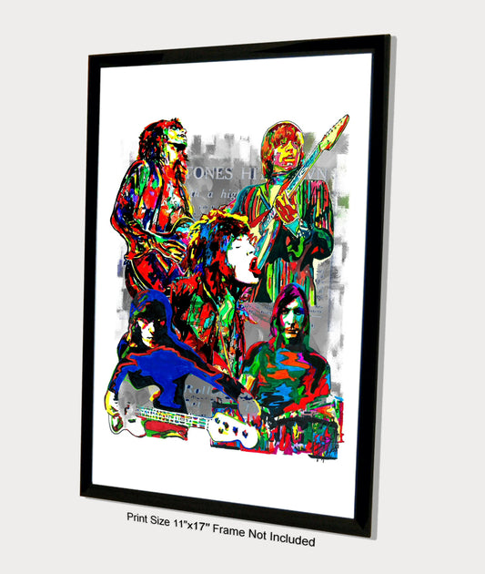 The Rolling Stones Rock Music Poster Print Wall Art 11x17
