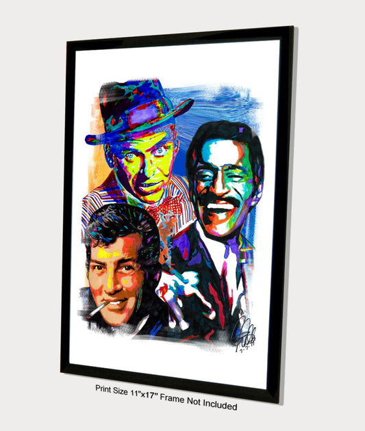 Rat Pack Frank Sinatra Sammy Davis Jr Dean Martin Poster Print Wall Art 11x17