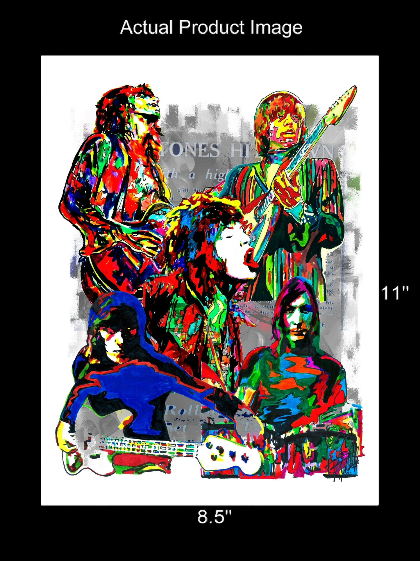 The Rolling Stones Rock Music Poster Print Wall Art 8.5x11