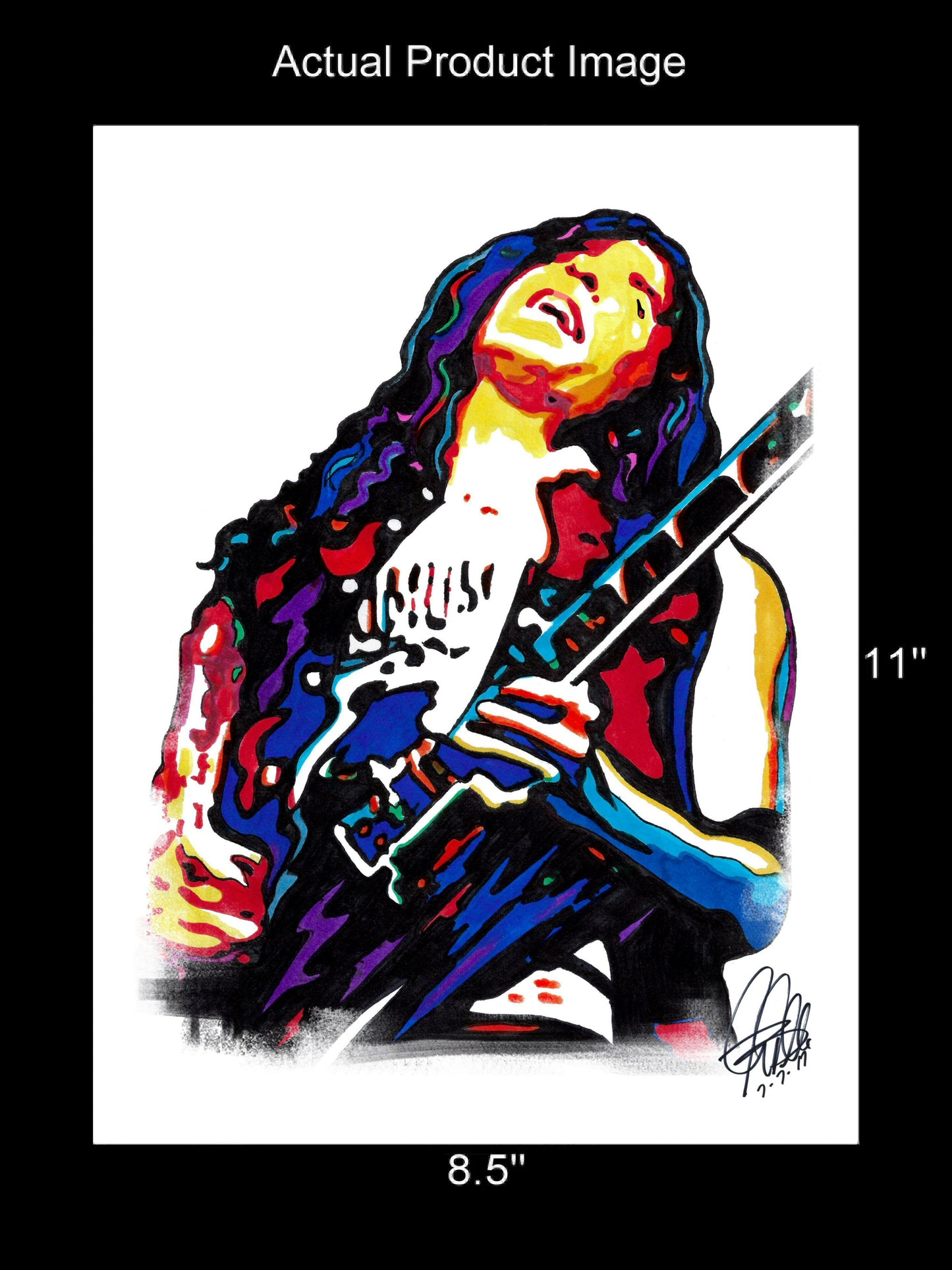 Marty Friedman Megadeth Guitar Thrash Metal Music Print Poster Wall Art 8.5x11