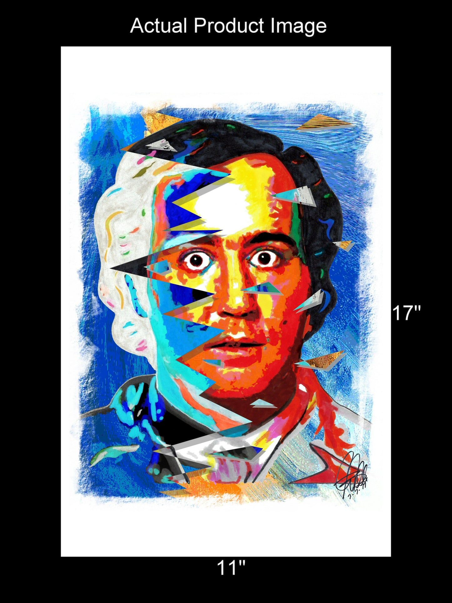 Andy Kaufman Taxi Comedy Man on the Moon Poster Print Wall Art 11x17