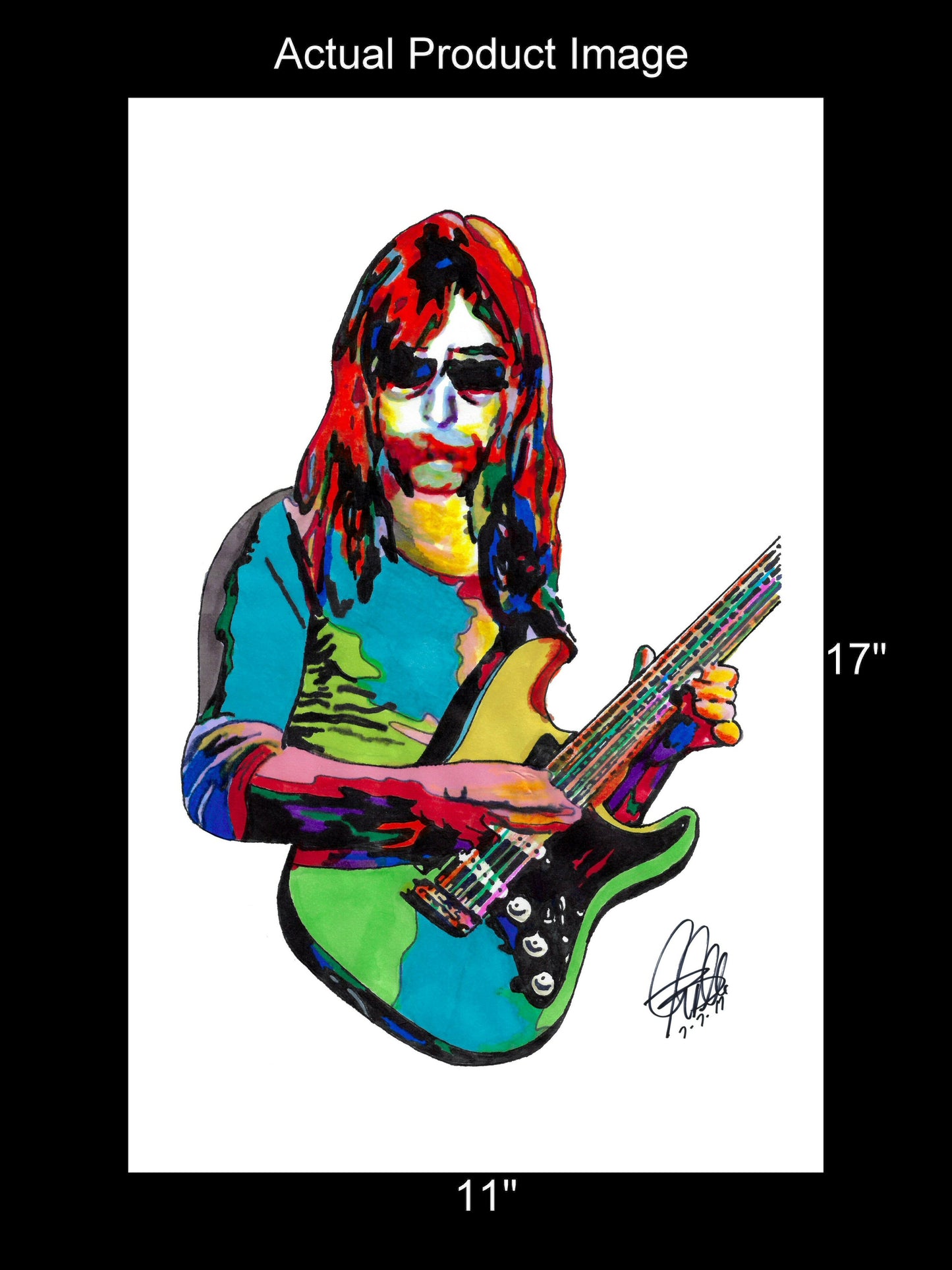 Jeff Skunk Baxter Guitar Rock Music Poster Print Wall Art 11x17