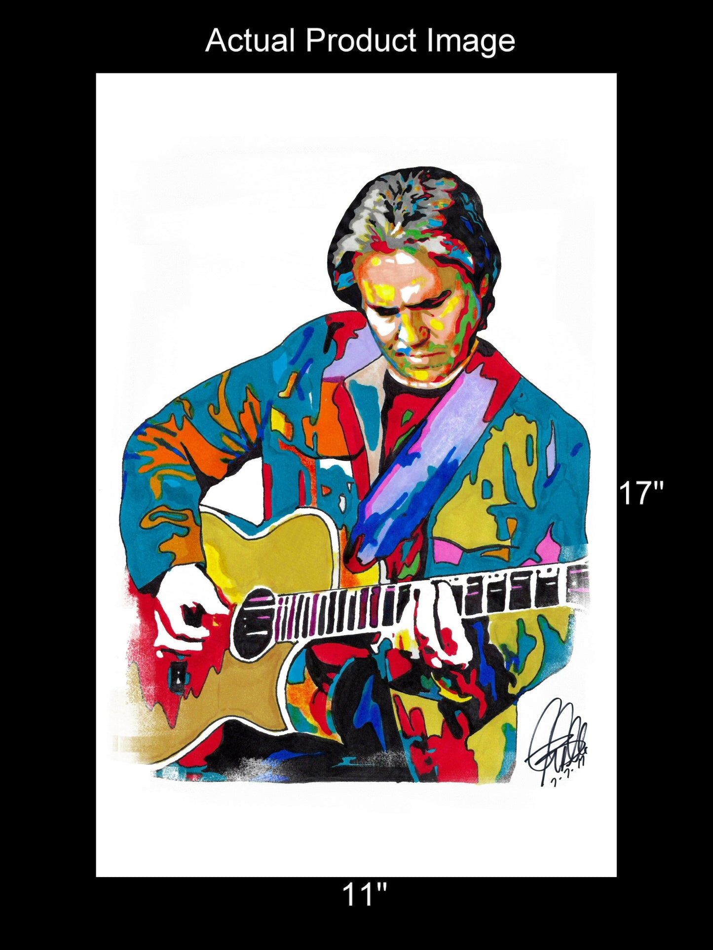 Doyle Dykes Acoustic Guitar Music Poster Print Wall Art 11x17