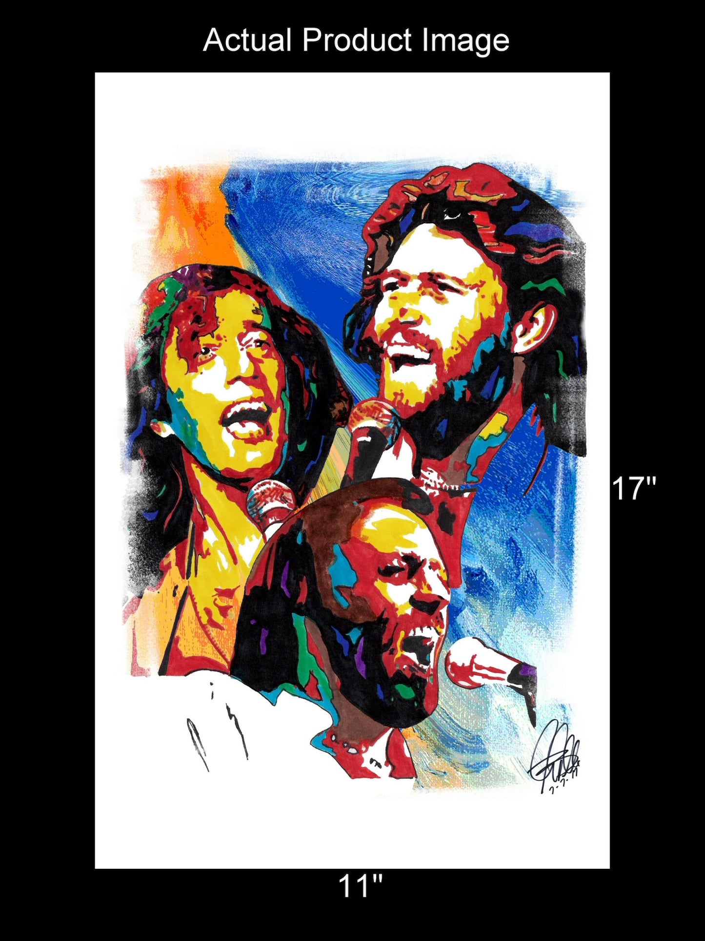 Bee Gees Barry Robin Maurice Gibb Pop Disco Music Poster Print Wall Art 11x17