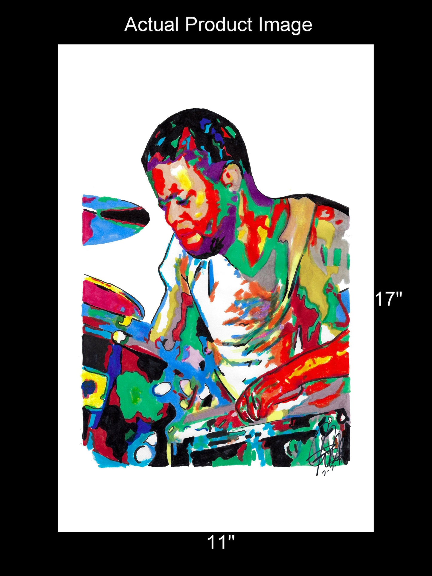 Jaimoe Allman Brothers Band Drums Rock Music Poster Print Wall Art 11x17