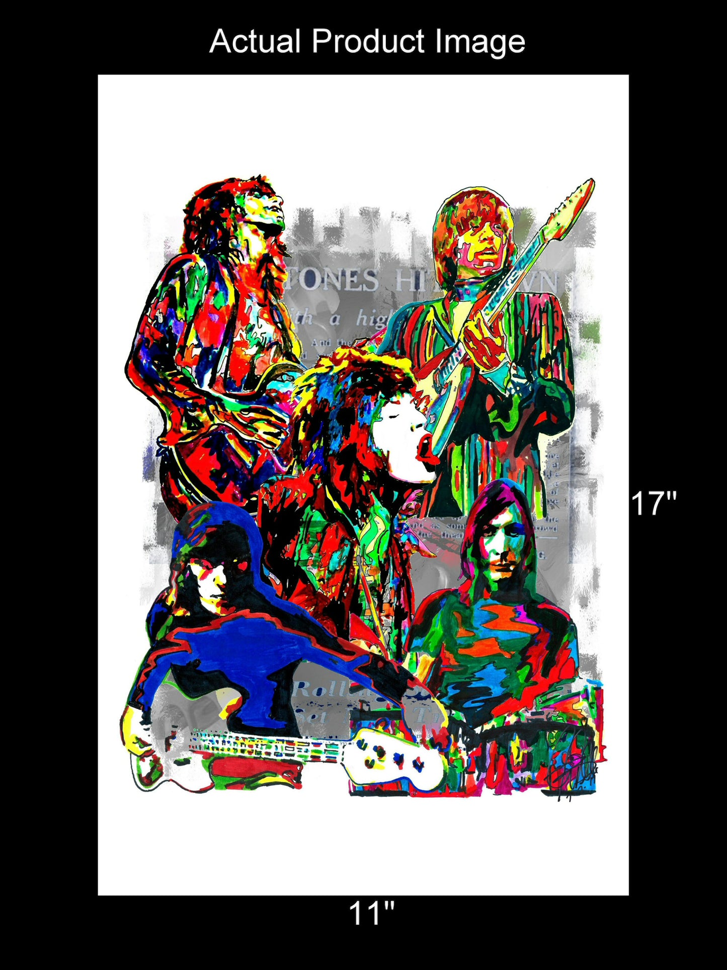 The Rolling Stones Rock Music Poster Print Wall Art 11x17