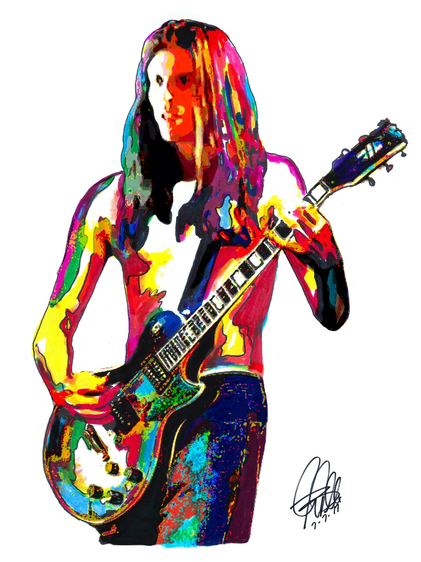 Adam Jones Tool Guitar Rock Music Poster Print Wall Art 8.5x11