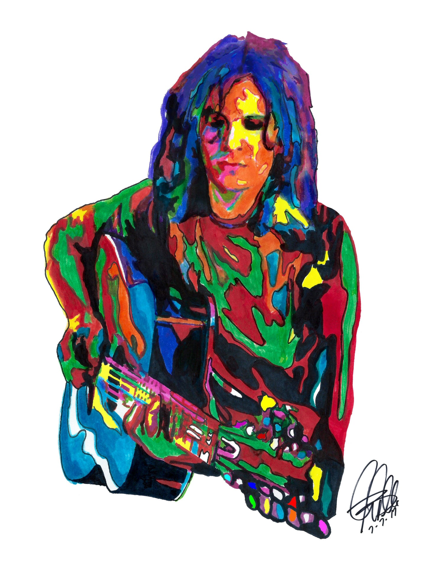 Alex Chilton Big Star Singer Guitar Rock Music Poster Print Wall Art 8.5x11