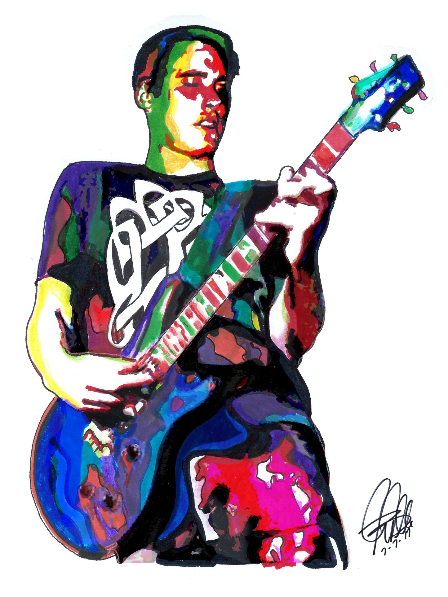 Benjamin Burnley Breaking Benjamin Rock Music Poster Print Wall Art Art 18x24