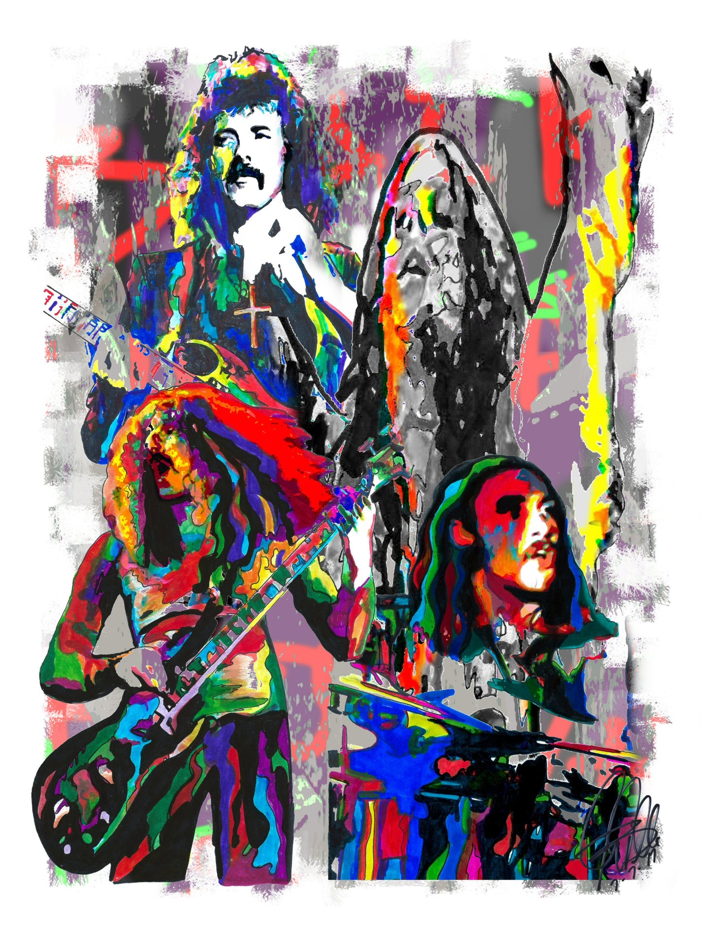 Black Sabbath Heavy Metal Music Poster Print Wall Art 8.5x11