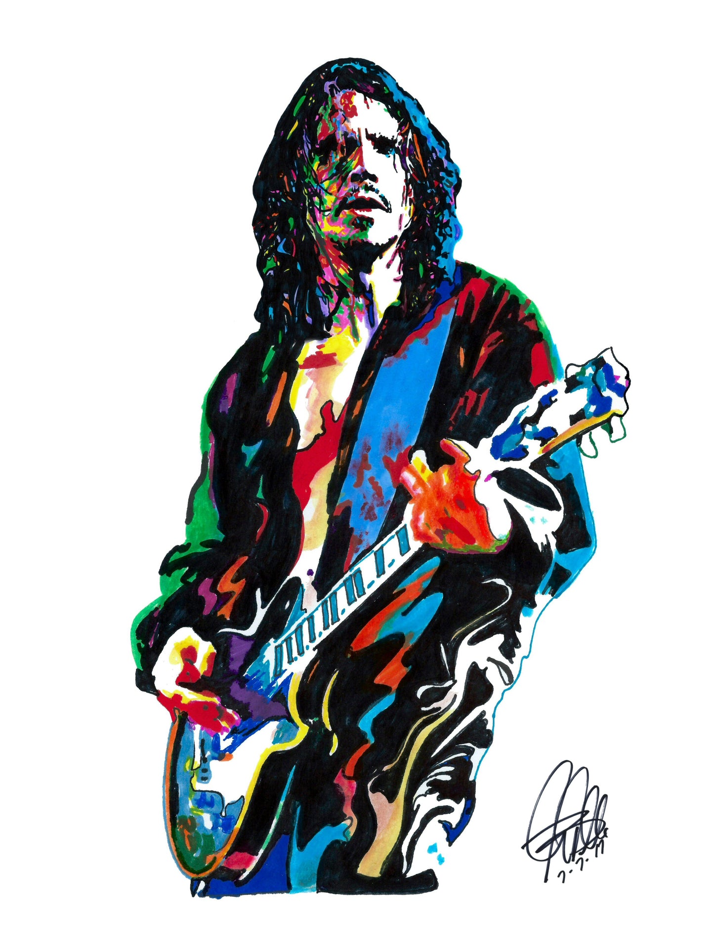 Chris Cornell Soundgarden Singer Rock Music Poster Print Wall Art 8.5x11