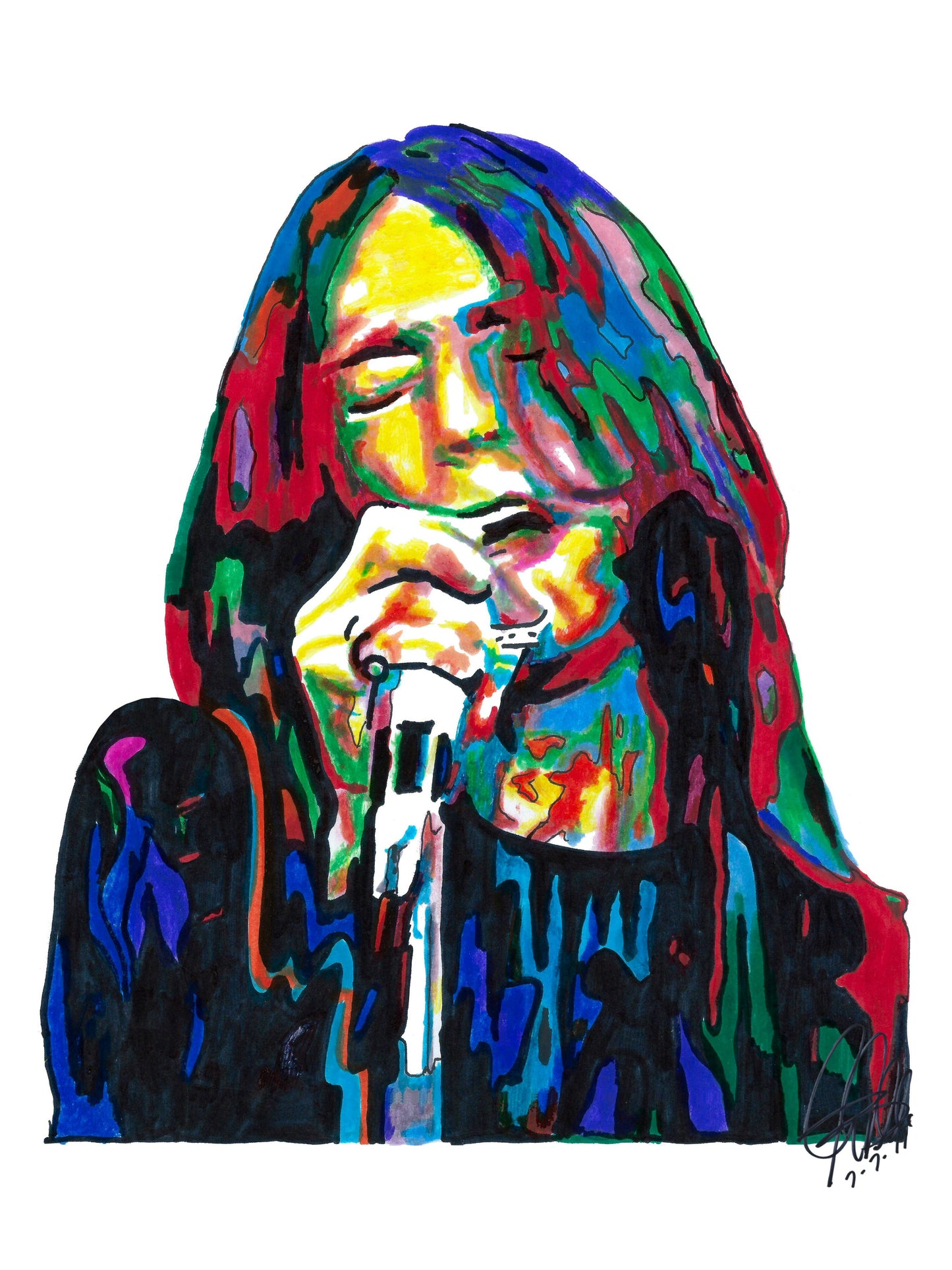 Chris Robinson The Black Crowes Singer Rock Music Poster Print Wall Art 8.5x11