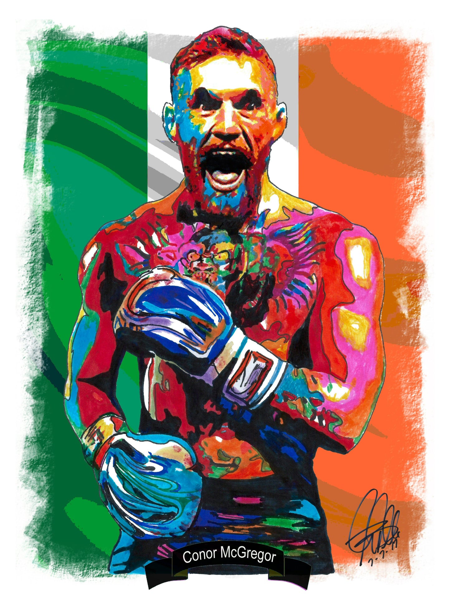 Conor McGregor Martial Arts Boxing Poster Print Wall Art 8.5x11