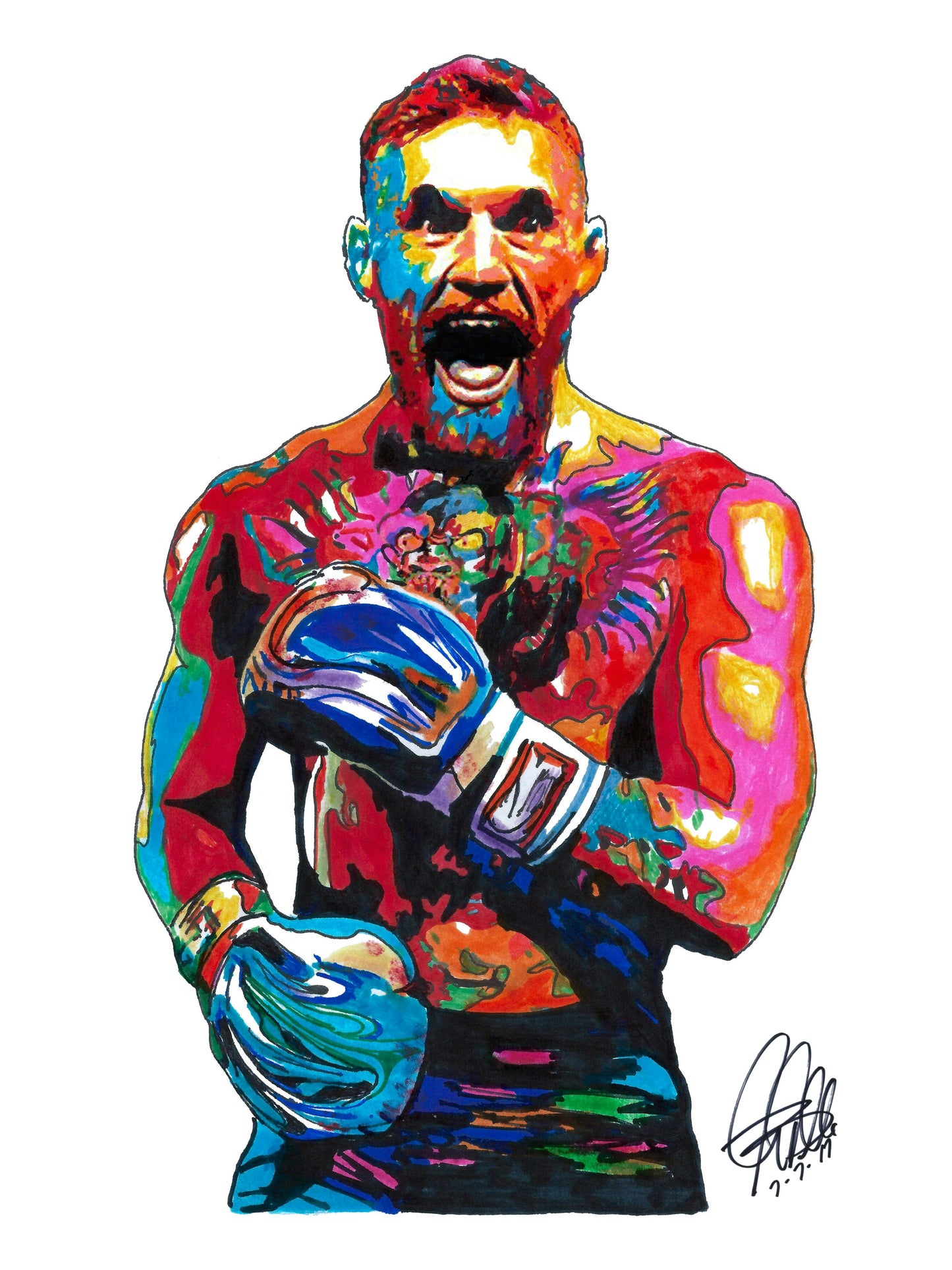 Conor McGregor Martial Arts Boxing UFC Poster Print Wall Art 8.5x11