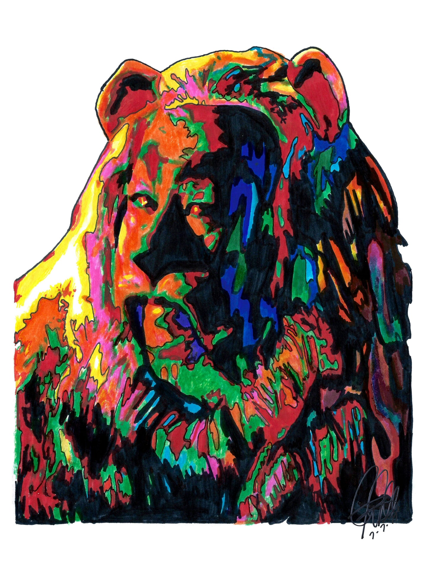 Cowardly Lion The Wizard of Oz Poster Print Wall Art 18x24