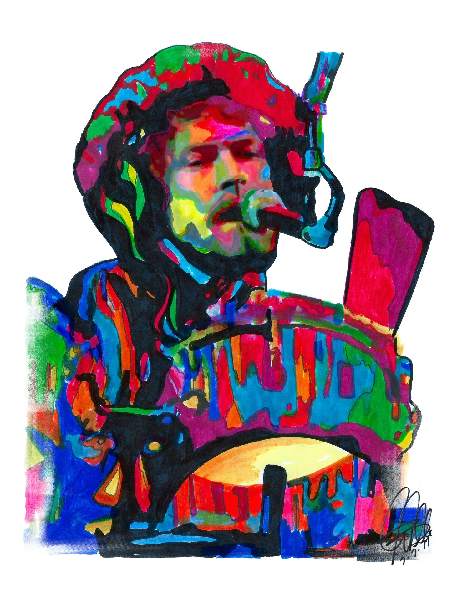 Don Henley Eagles Singer Drums Rock Music Poster Print Wall Art 18x24