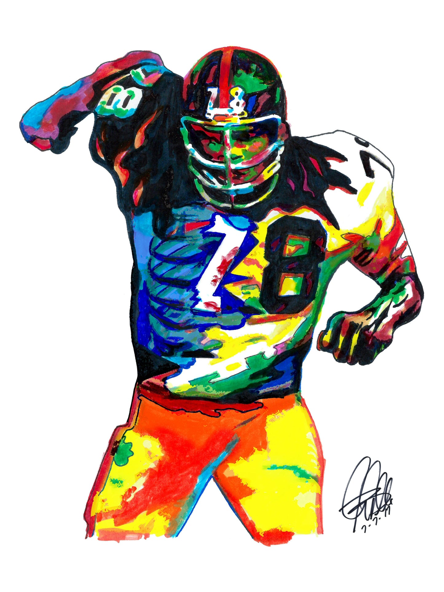 Dwight White Pittsburgh Steelers Football Sports Print Poster Wall Art 8.5x11