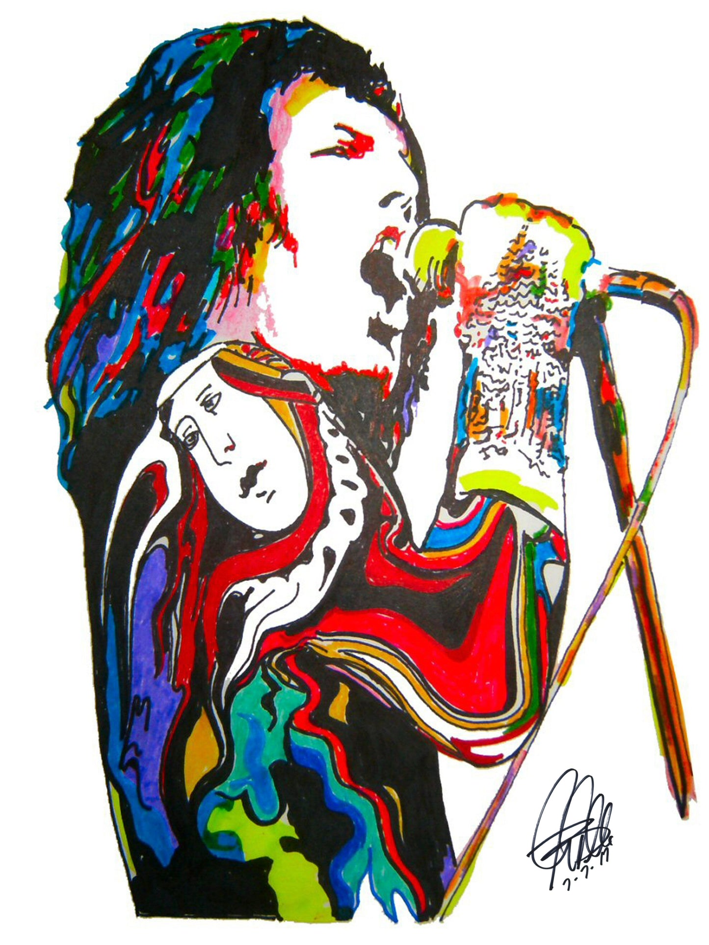 Freddie Mercury Queen Singer Rock Music Poster Print Wall Art 18x24