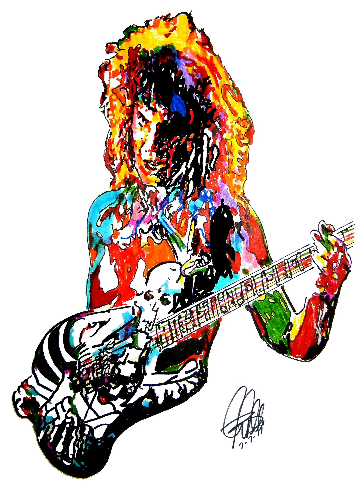 George Lynch Dokken Guitar Rock Music Print Poster Wall Art 18x24