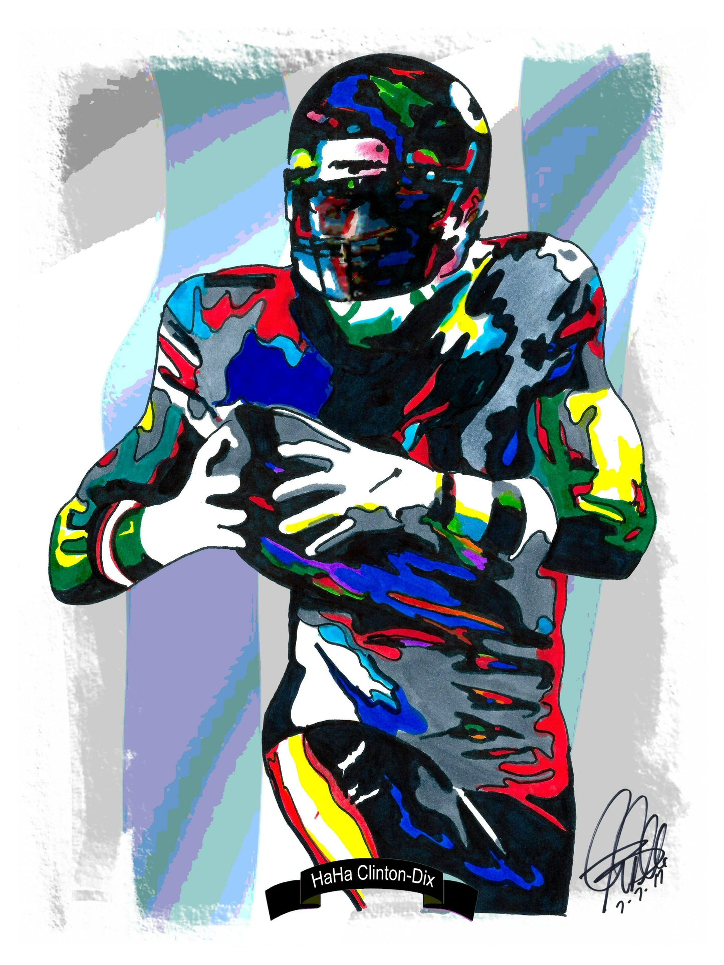 Ha Ha Clinton Dix Chicago Bears Football Sports Poster Print Wall Art 18x24