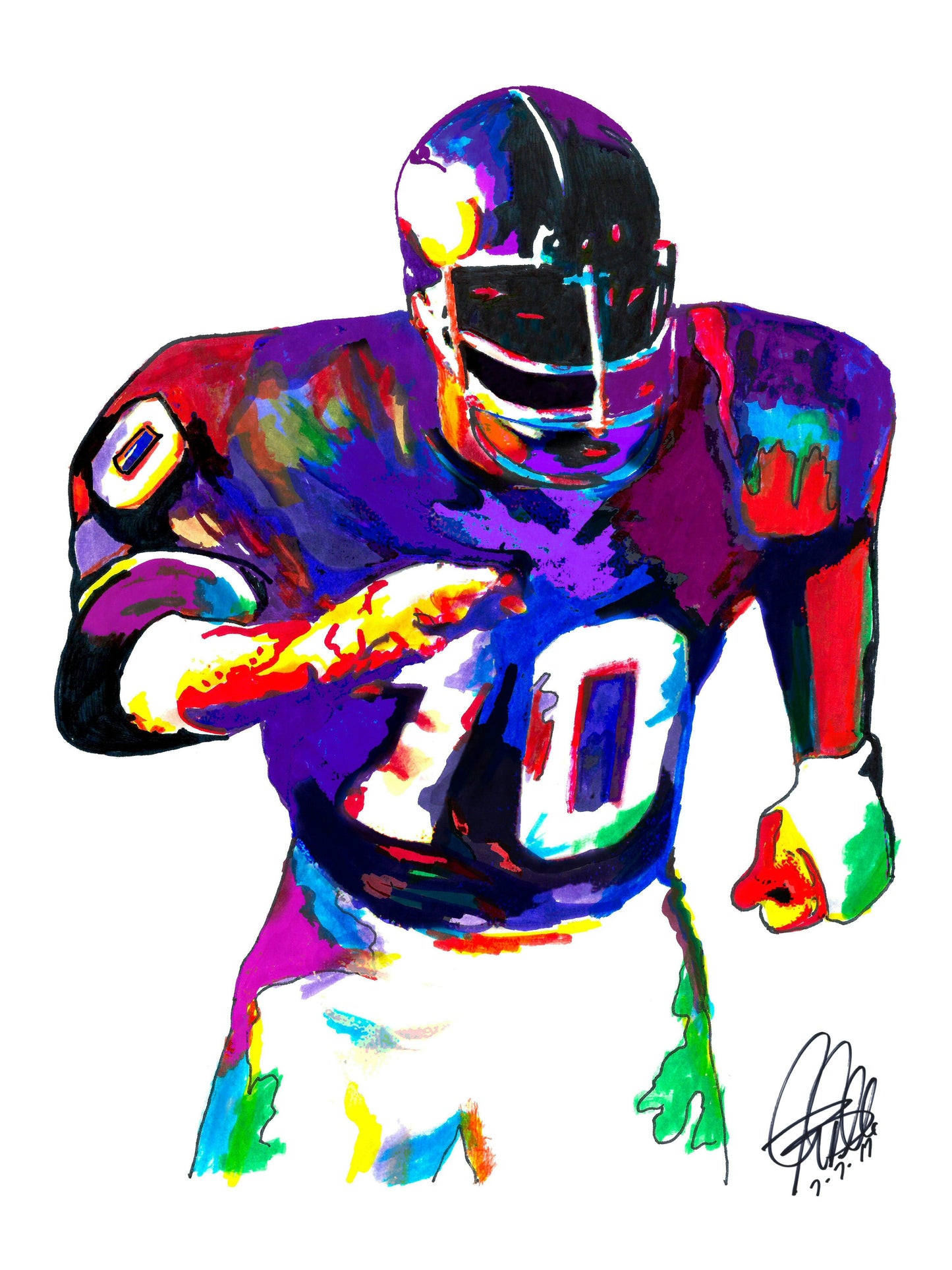 Jim Marshall Minnesota Vikings Football Sports Poster Print Wall Art 8.5x11