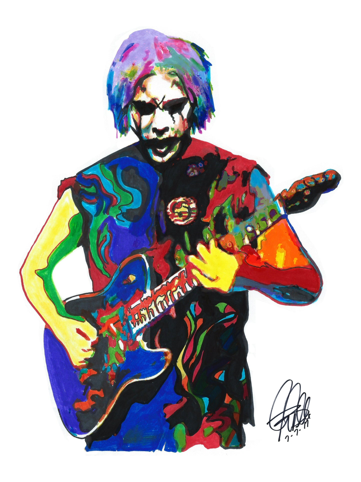 John 5 Guitar Metal Rock Music Poster Print Wall Art 18x24