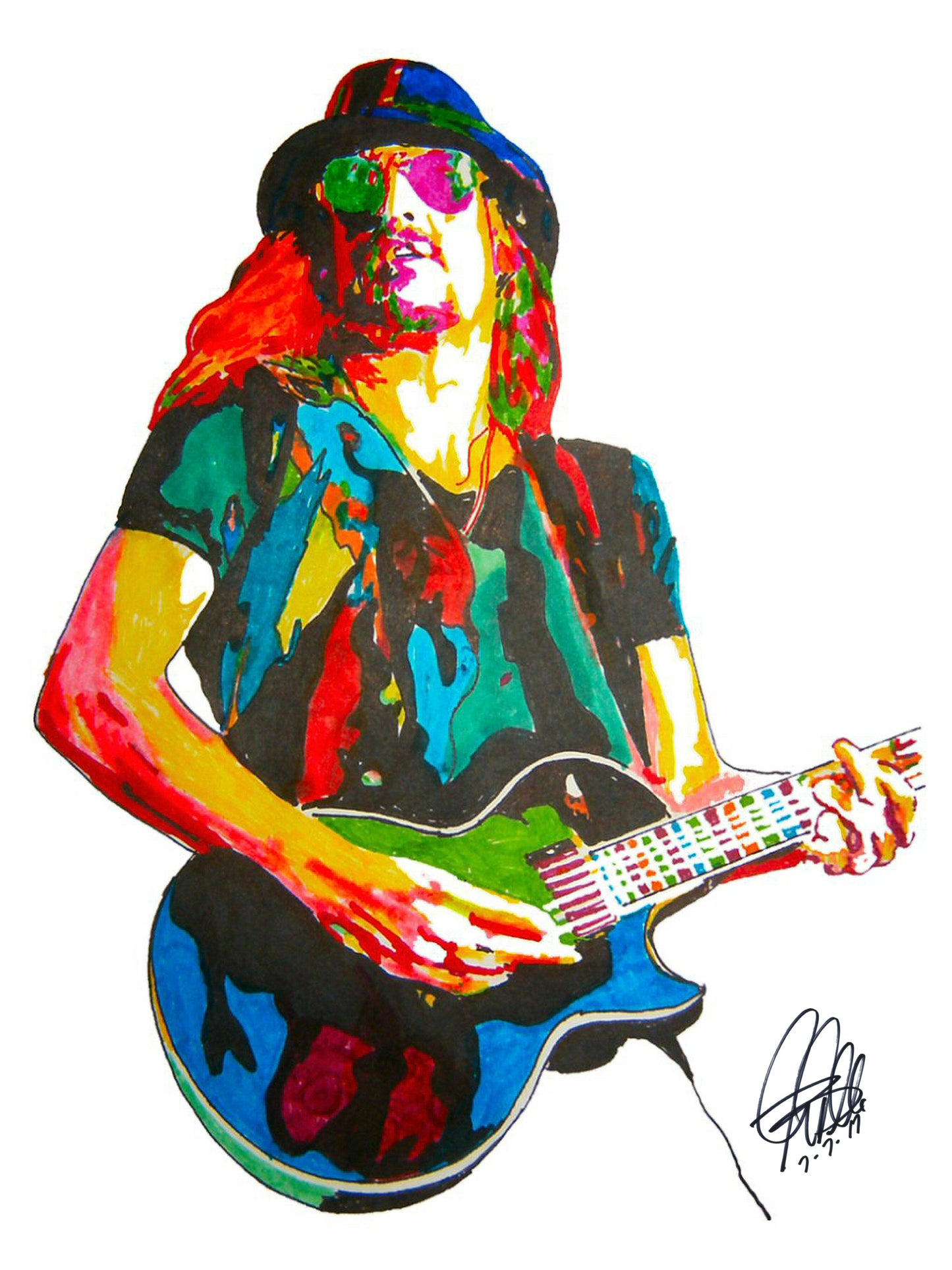 Kid Rock Singer Guitar Rock Music Poster Print Tribute Wall Art 8.5x11