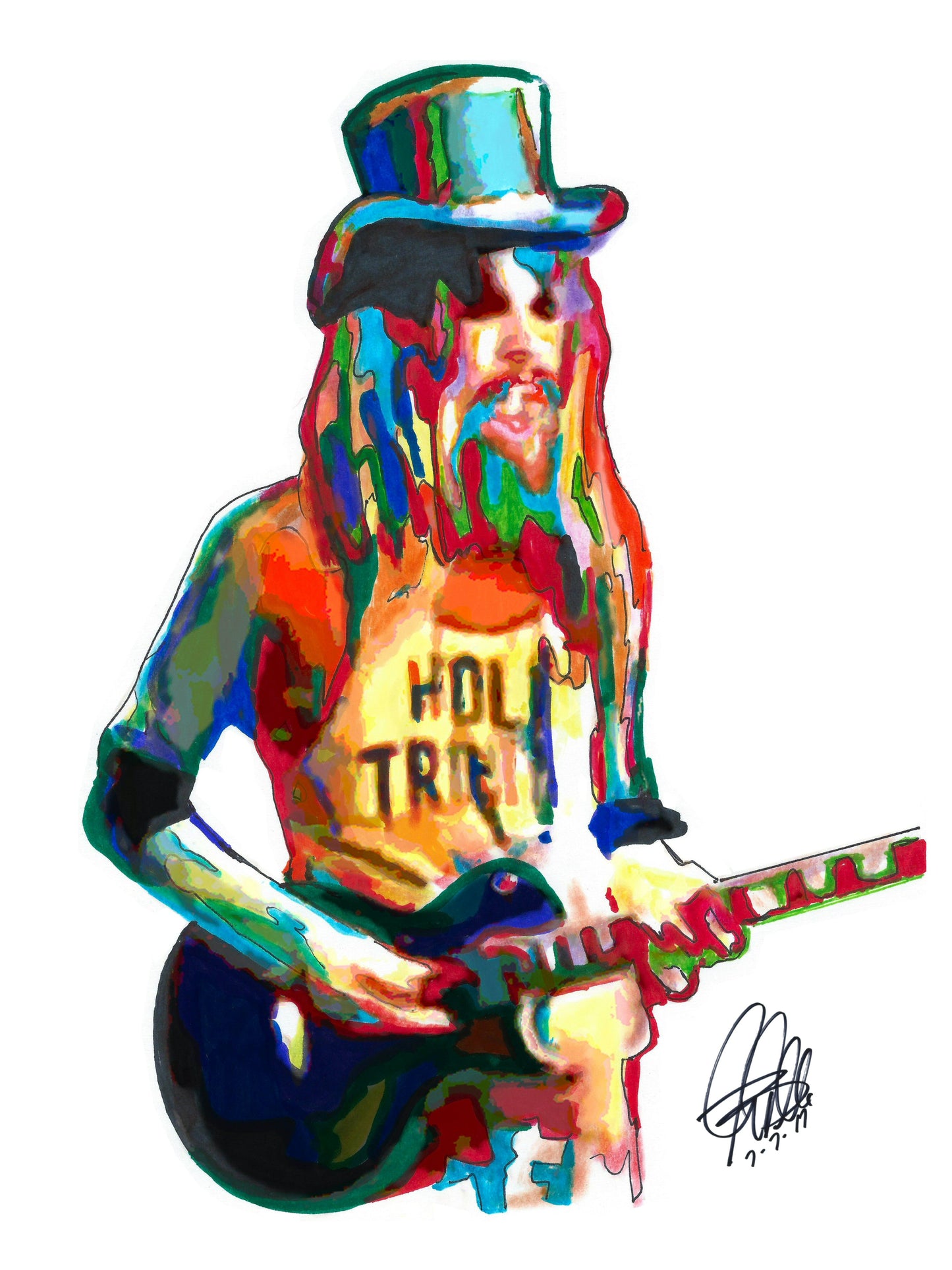 Leon Russell Rock Singer Guitar Piano Music Poster Print Wall Art 18x24
