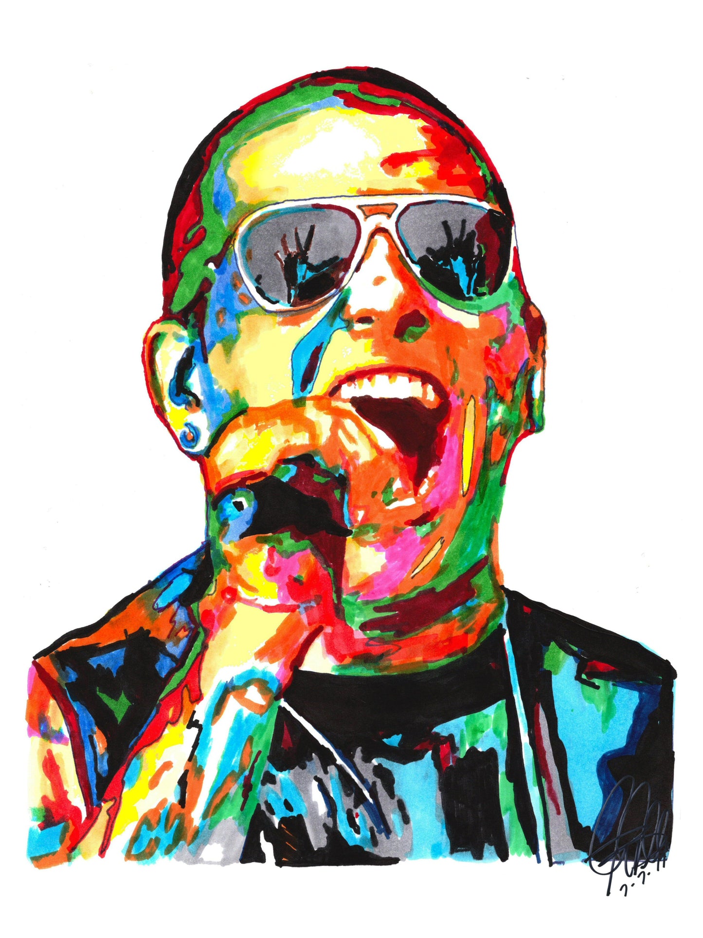 M Shadows Avenged Sevenfold Heavy Metal Rock Music Poster Print Wall Art 18x24