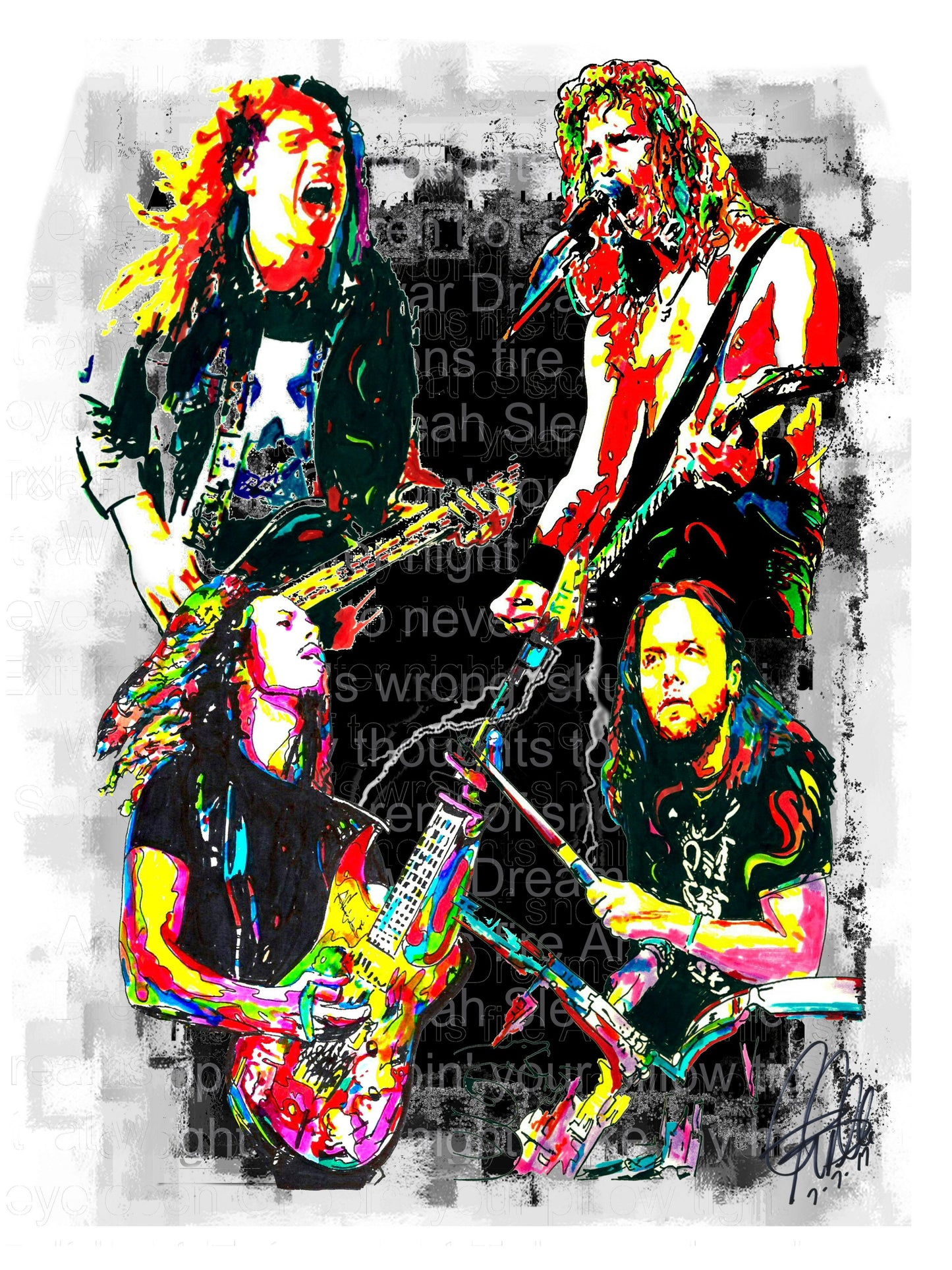 Metallica Heavy Metal Hard Rock Music Print Poster Wall Art 18x24