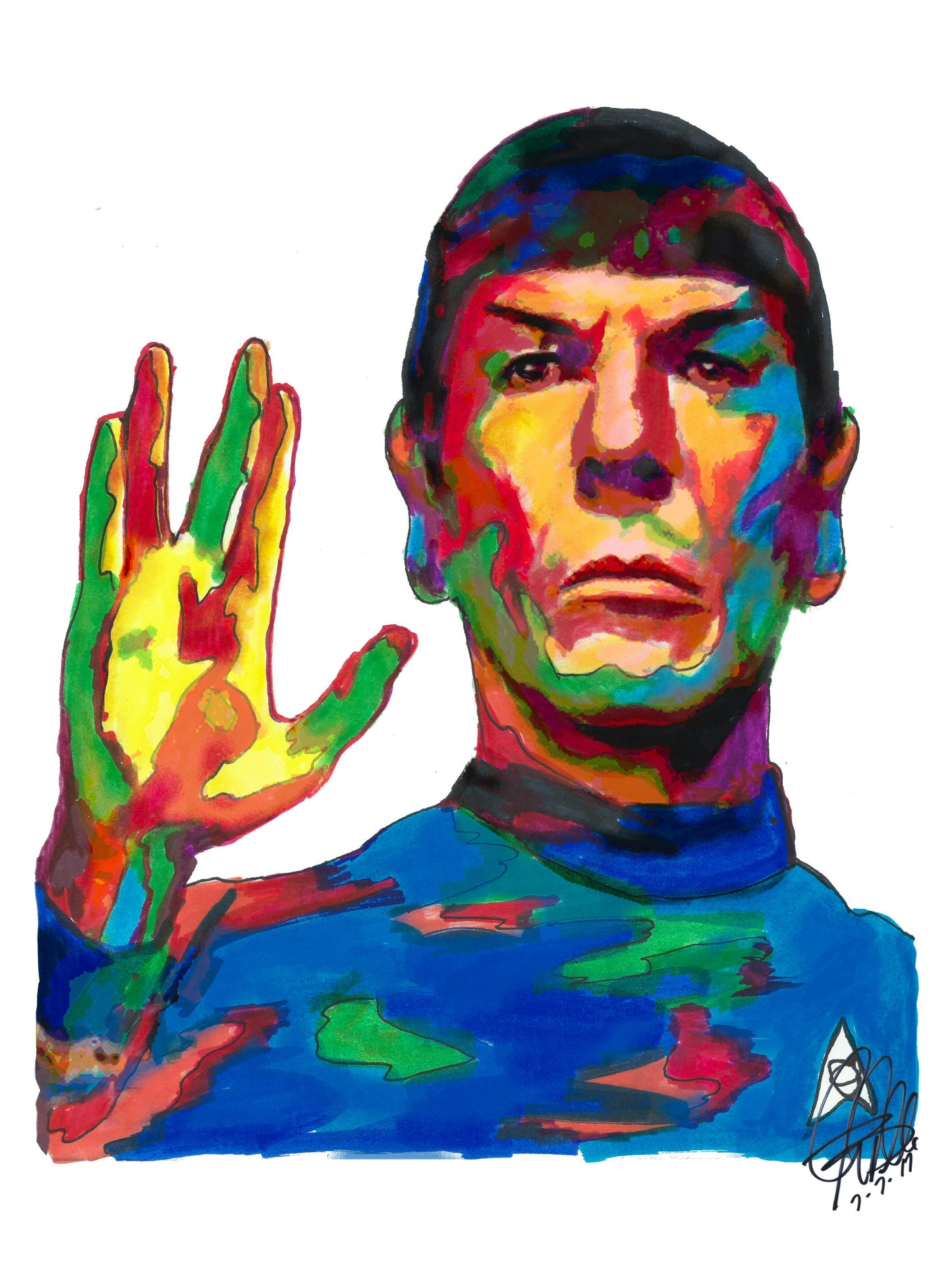 Spock Leonard Nimoy Star Trek Vulcan Poster Print Wall Art 18x24