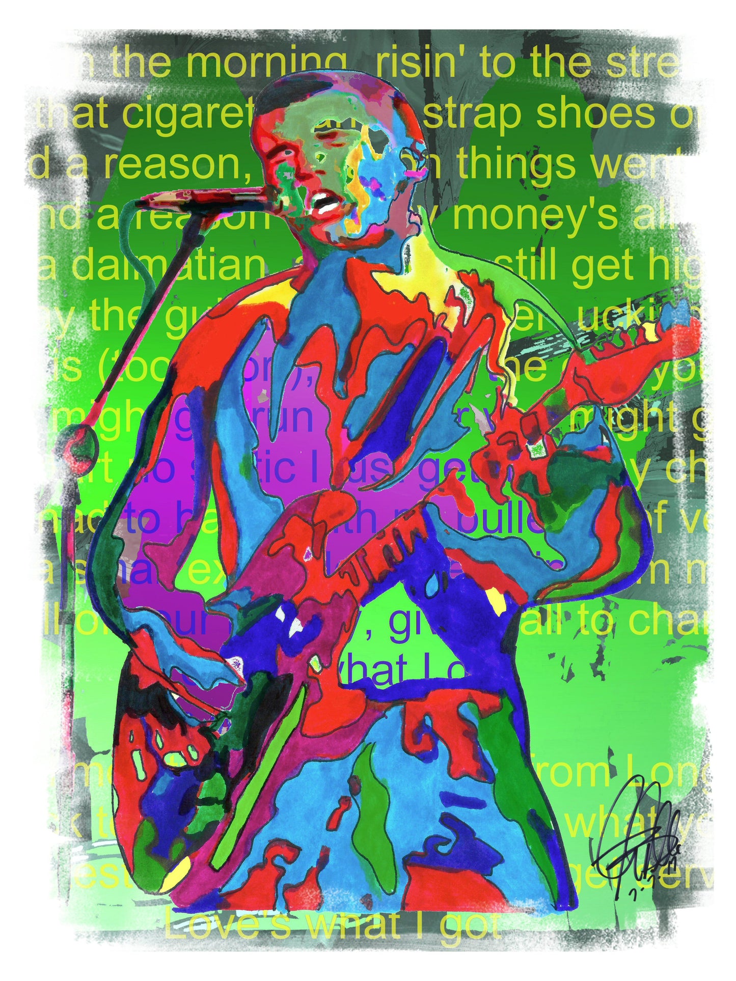 Bradley Nowell Sublime Rock Music Poster Print Wall Art 8.5x11
