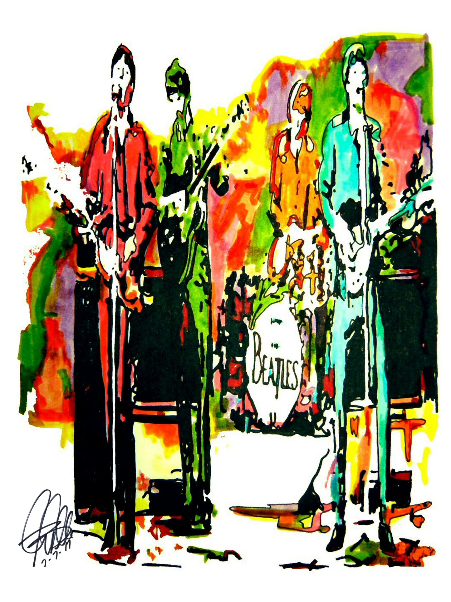 The Beatles Lennon McCartney Harrison Ringo Rock Music Poster Print 18x24