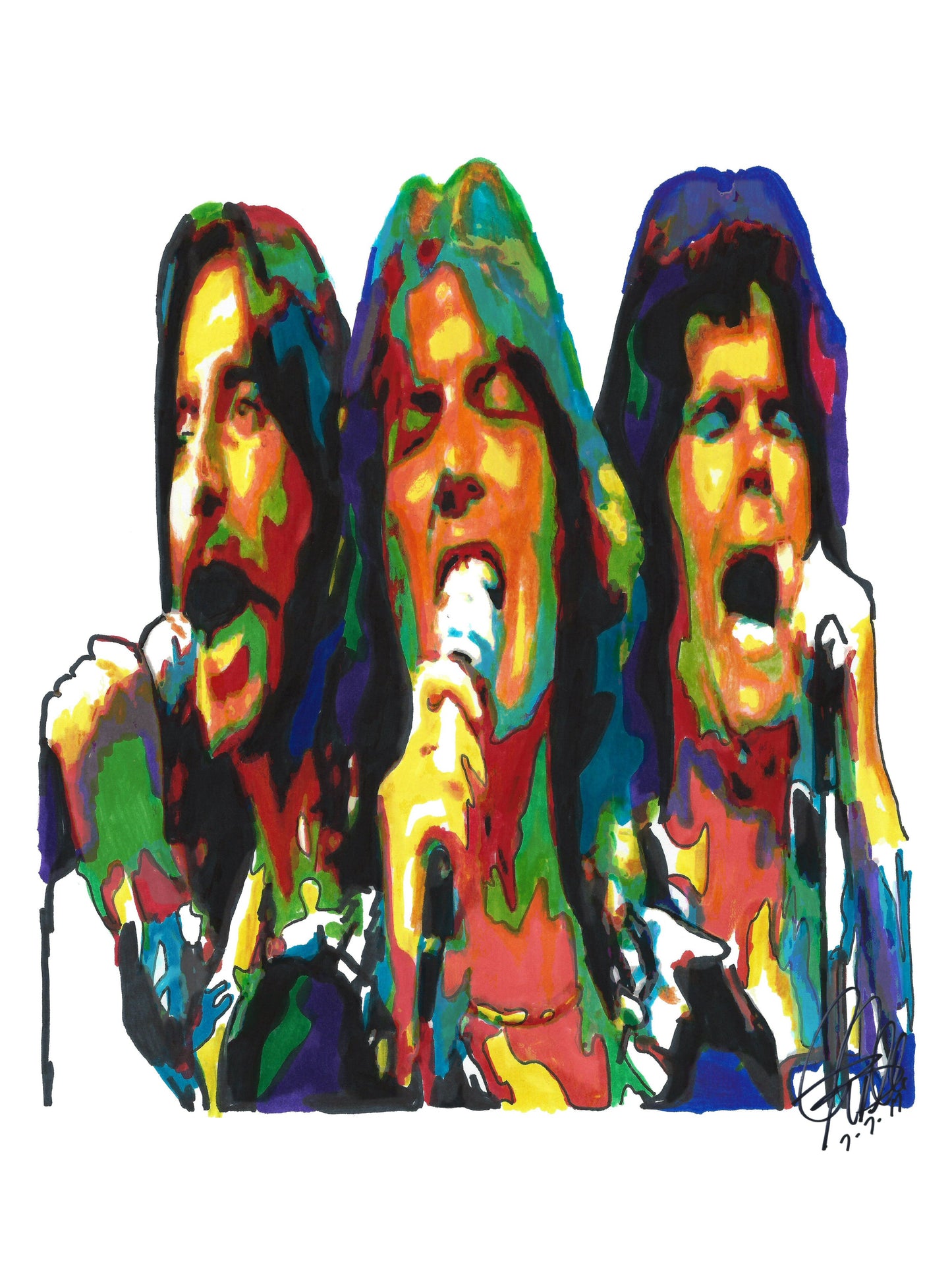 Three Dog Night Rock Music Poster Print Wall Art 18x24