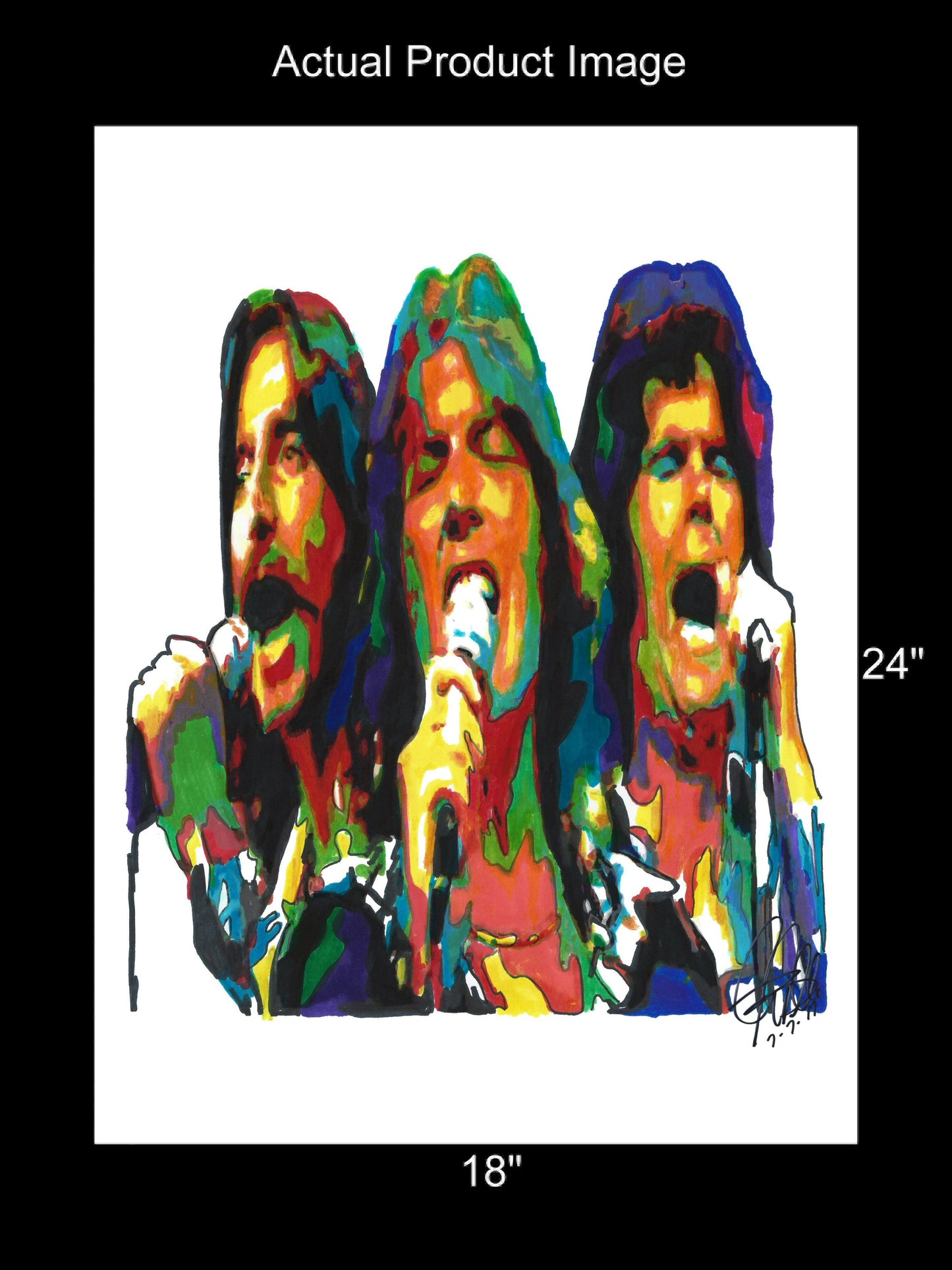 Three Dog Night Rock Music Poster Print Wall Art 18x24