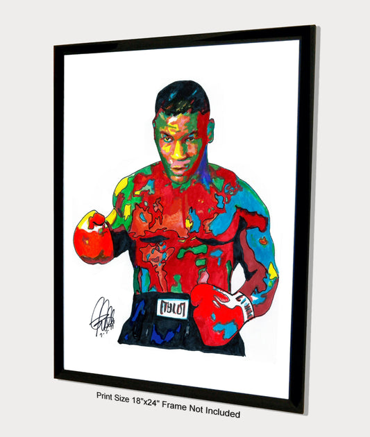 Mike Tyson Heavyweight Boxer Boxing Poster Print Wall Art 18x24