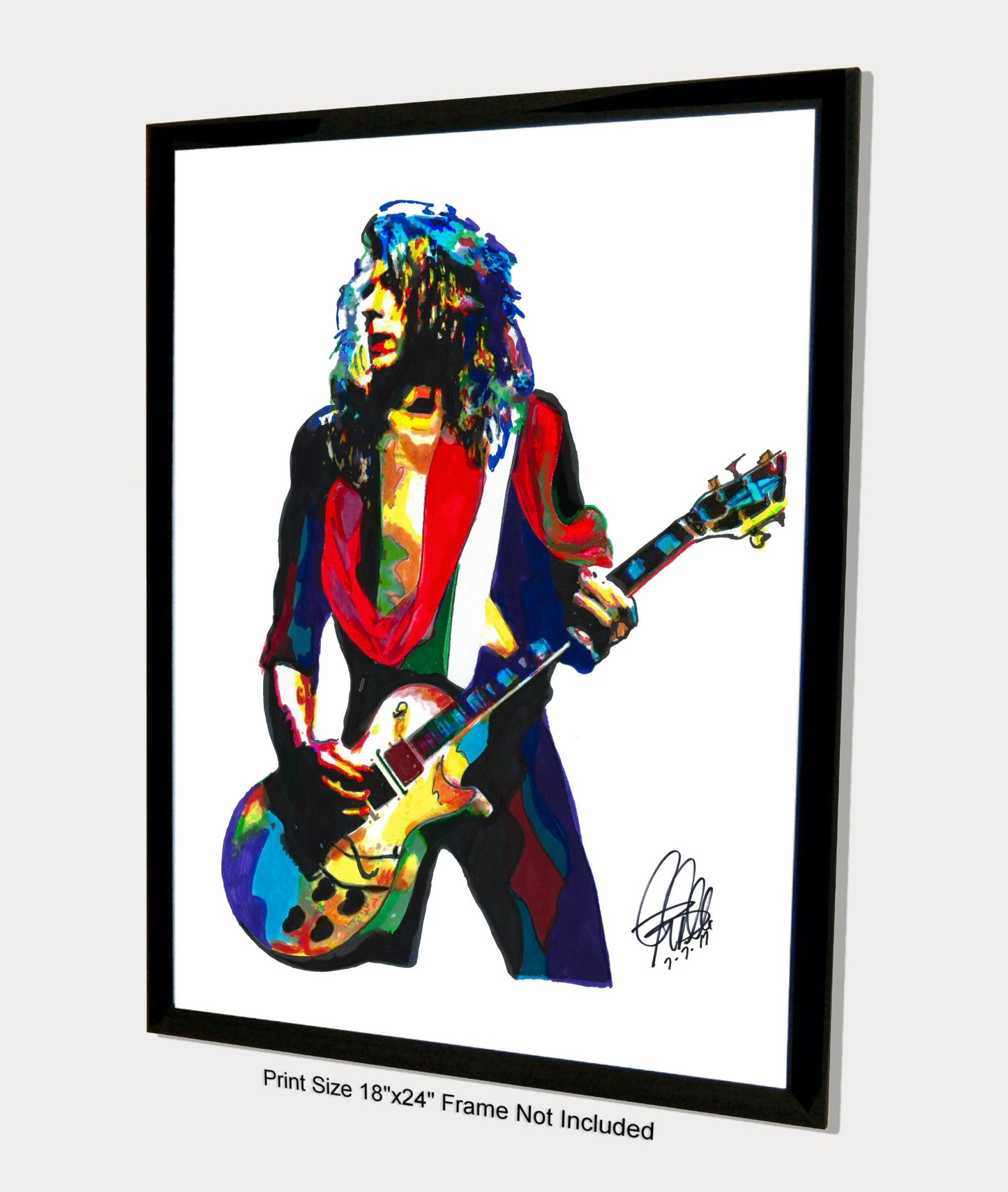 Steve Clark Def Leppard Guitar Rock Music Print Poster Wall Art 18x24