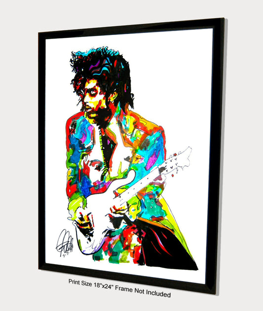 Prince The Revolution Singer Guitar Rock Music Poster Print Wall Art 18x24