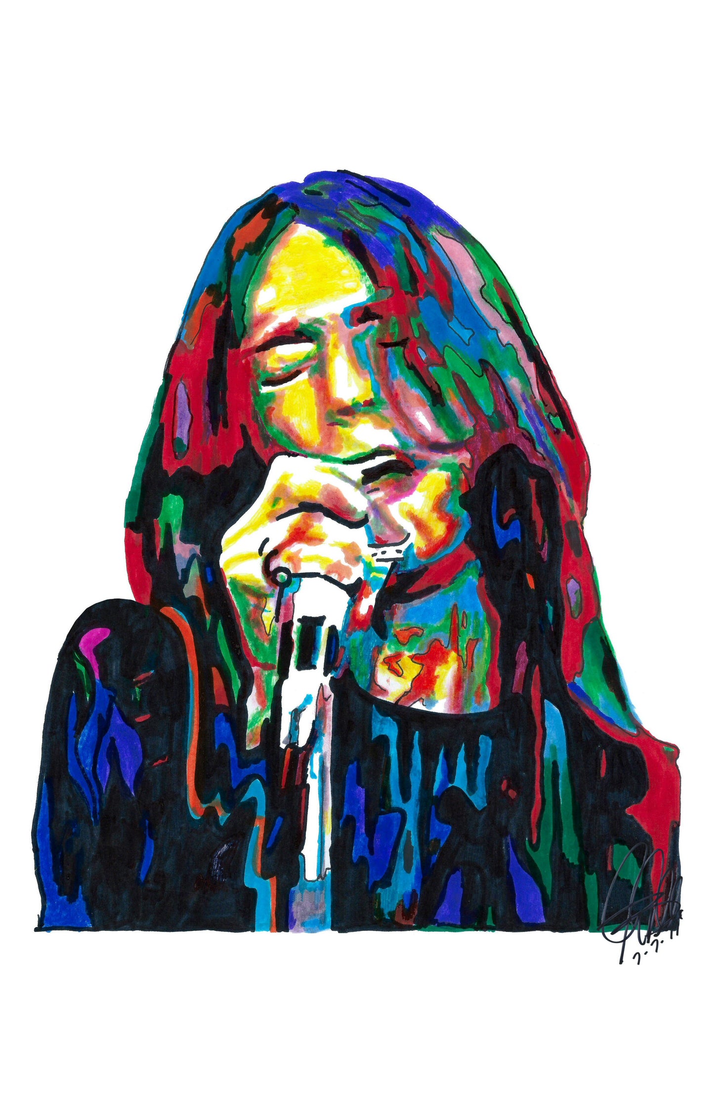 Chris Robinson The Black Crowes Singer Rock Music Poster Print Wall Art 11x17