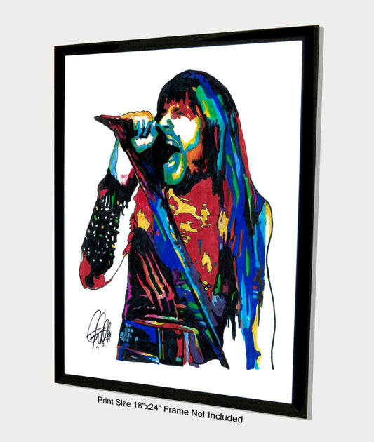 Bruce Dickinson Iron Maiden Singer Metal Music Poster Print Wall Art 18x24