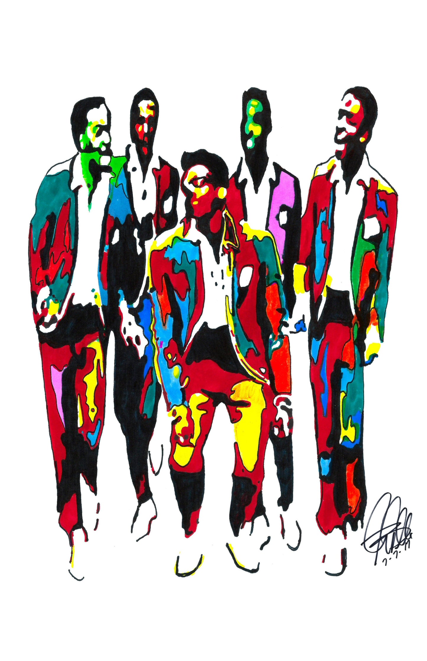 The Temptations Vocal Group David Ruffin Soul Music Poster Print Wall Art 11x17