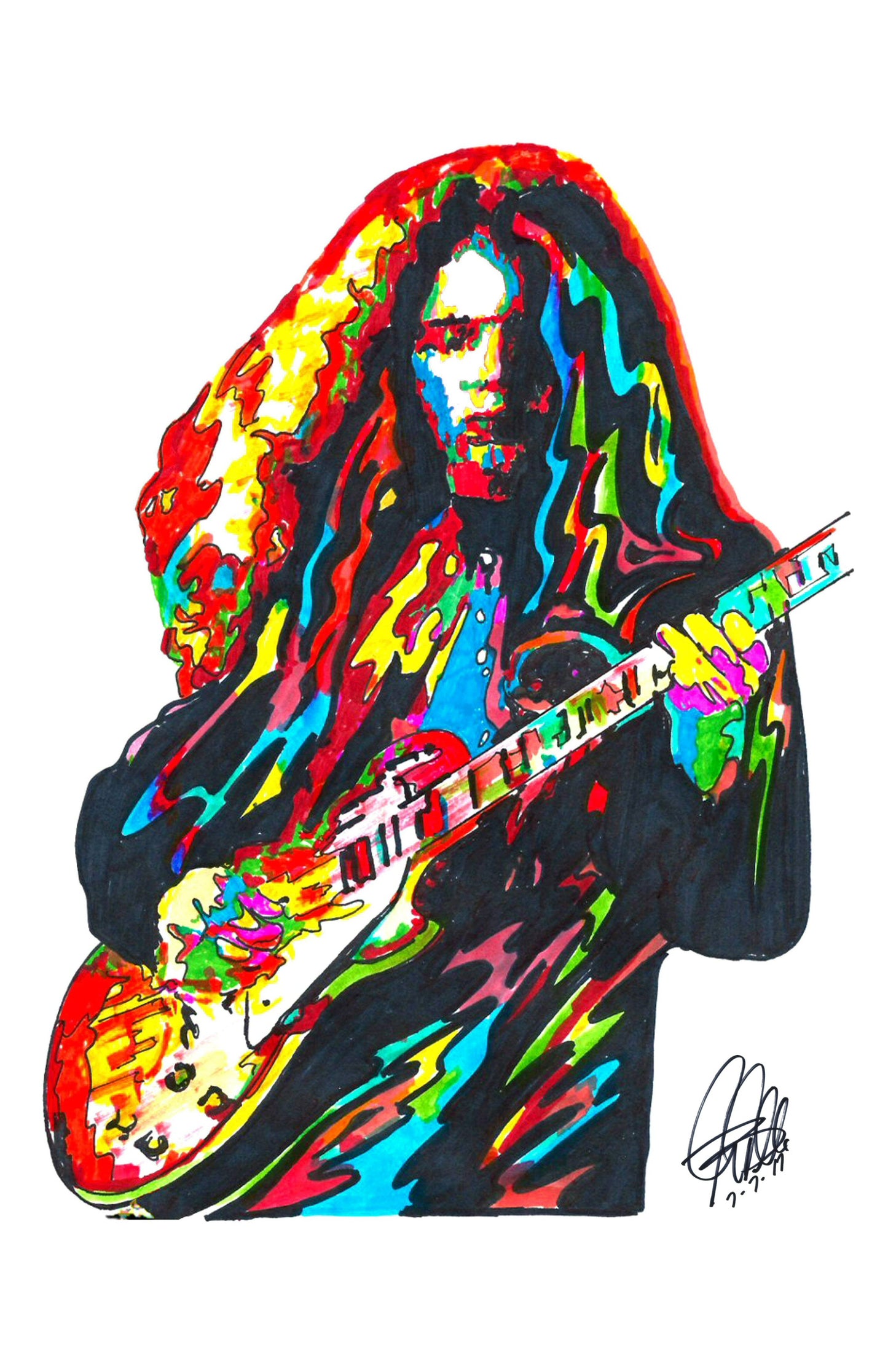 Gary Rossington Lynyrd Skynyrd Southern Rock Music Poster Print Wall Art 11x17