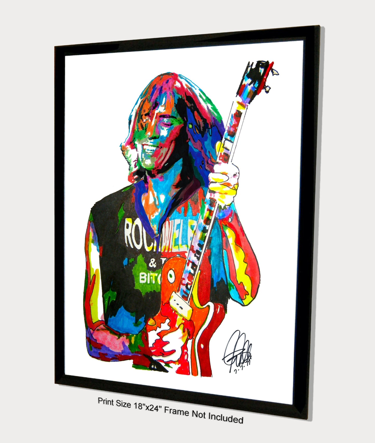 Tom Scholz Boston Guitar Rock Music Print Poster Wall Art 18x24