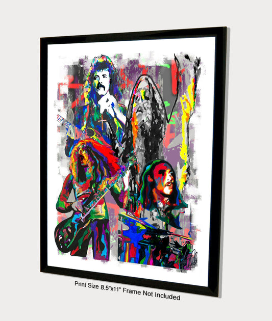 Black Sabbath Heavy Metal Music Poster Print Wall Art 8.5x11