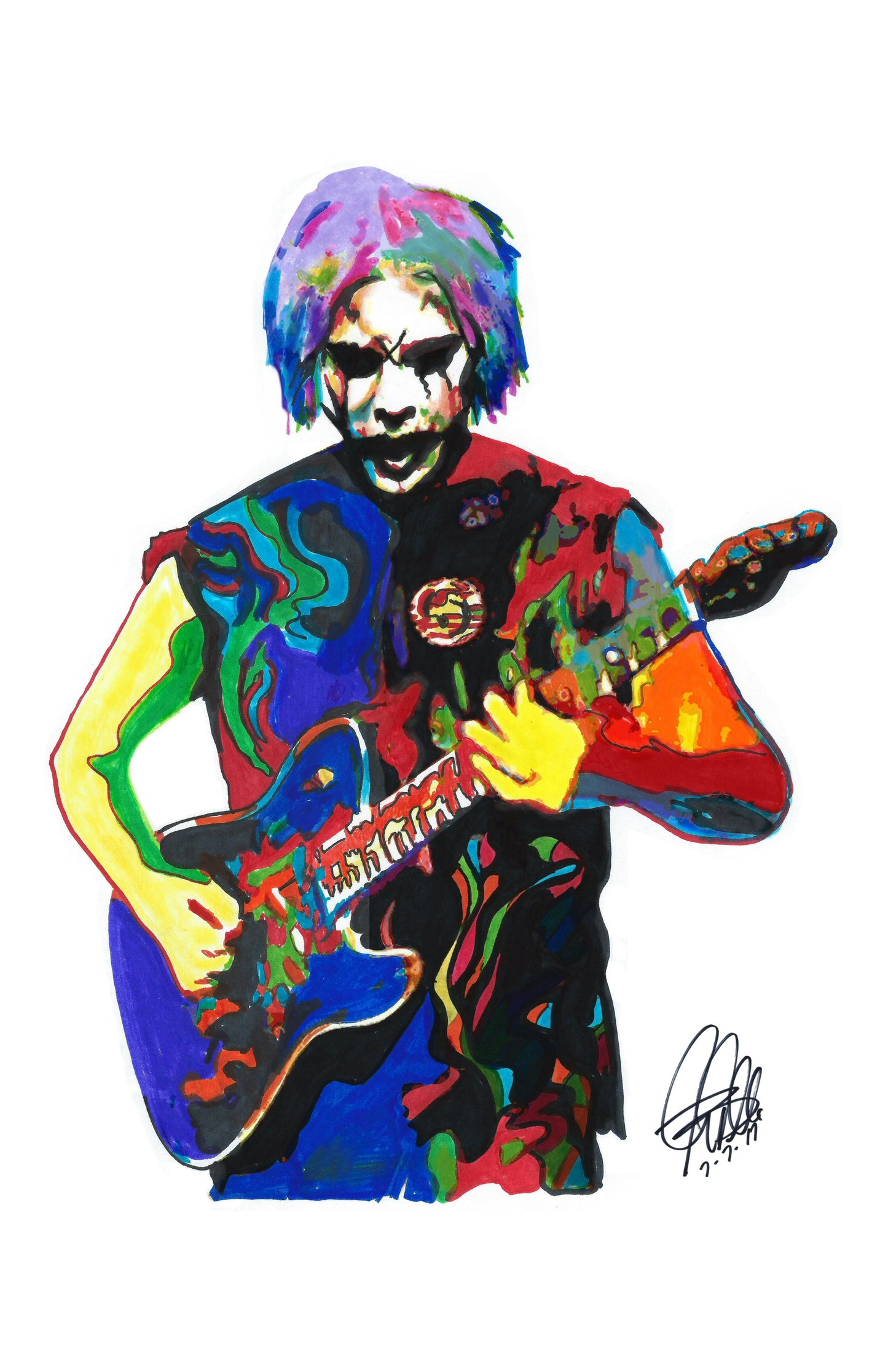 John 5 Guitar Metal Rock Music Poster Print Wall Art 11x17