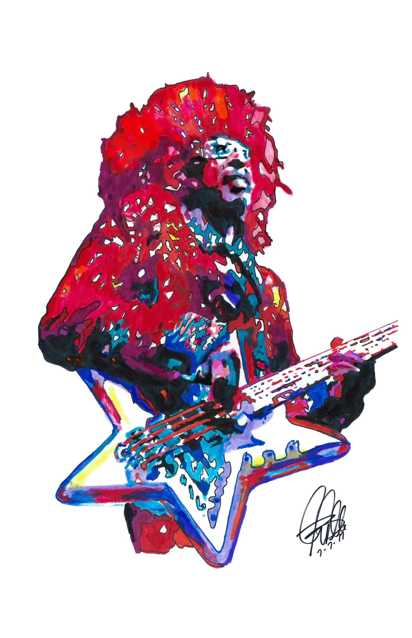 Bootsy Collins Parliament Funkadelic Funk Music Print Poster Wall Art 11x17