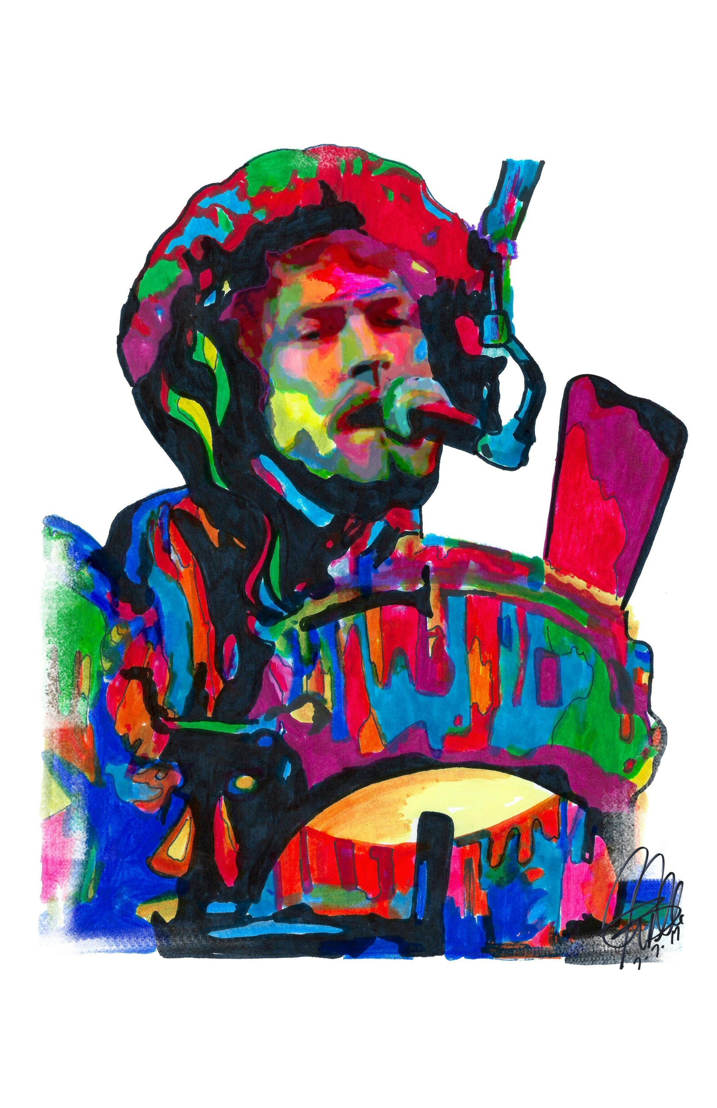 Don Henley Eagles Singer Drums Rock Music Poster Print Wall Art 11x17