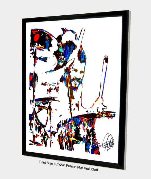 John Bonham Led Zeppelin Drums Hard Rock Music Poster Print Wall Art 18x24